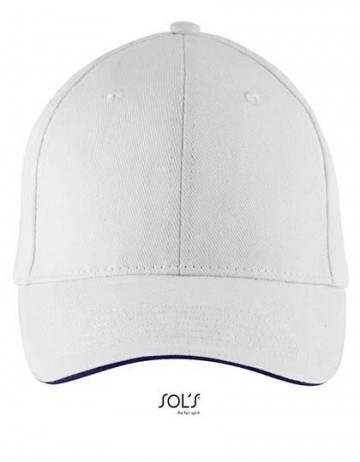 Sol's Buffalo cap wit marineblauw