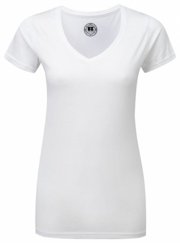 Russell Ladies HD Tee met V-hals