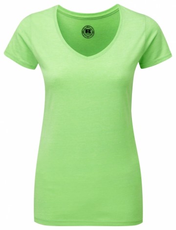 Russell Ladies HD Tee met V-hals