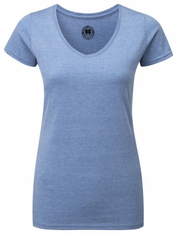Russell Ladies HD Tee met V-hals
