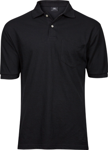 TJ2400 Tee Jays Pocket Polo mannen zwart
