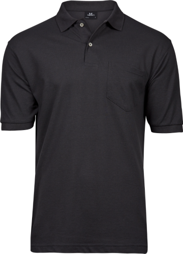 TJ2400 Tee Jays Pocket Polo mannen donkergrijs