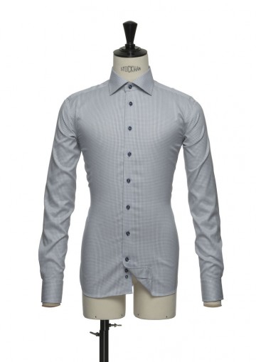 Red Bow 21 - slim fit marineblauw geruit