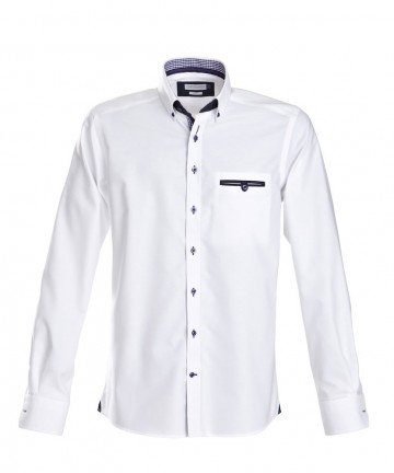 Purple Bow 40 - men/slim fit wit