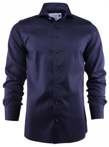 Purple Bow 46 slim fit marineblauw