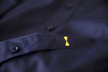 JHF Yellow 50 men regular Marineblauw