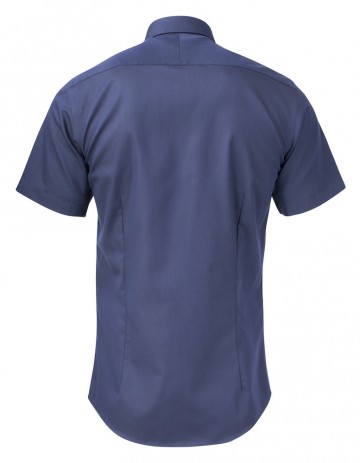 JHF Yellow Bow short sleeve men slim fit Marineblauw rug