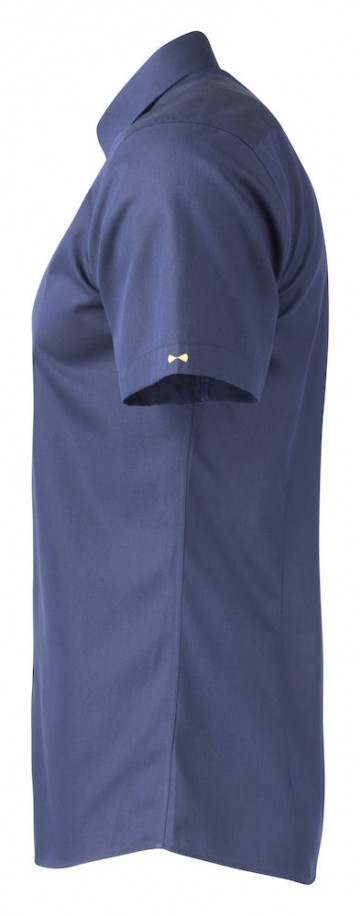 JHF Yellow Bow short sleeve men slim fit Marineblauw zij