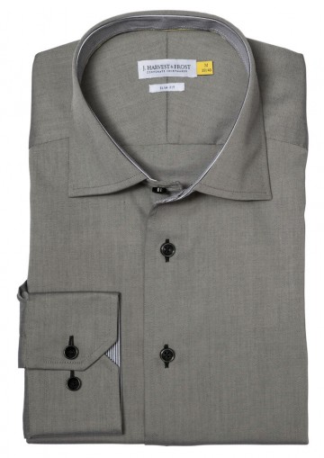 JHF Yellow Bow 51 men slim fit grijs