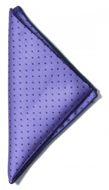 JHF Pocket Square Paars / Marineblauw