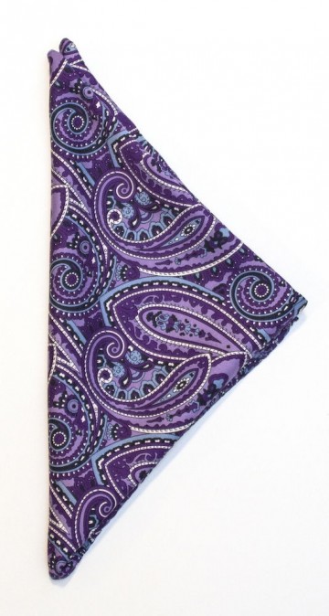 JHF The Paisley handkerchief paars