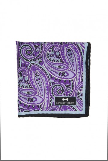JHF The Paisley handkerchief blauw