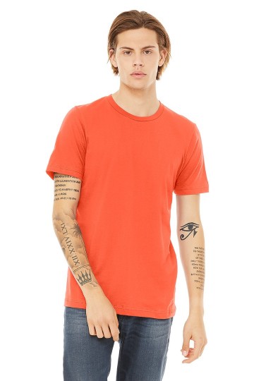 3001 B+C Unisex Crew Neck T-shirt koraal