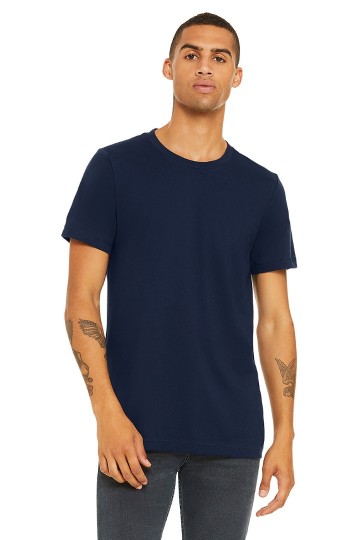 3001 B+C Unisex Crew Neck T-shirt marineblauw