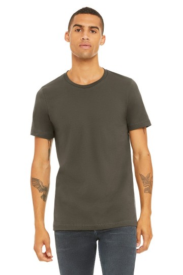 3001 B+C Unisex Crew Neck T-shirt militairgroen