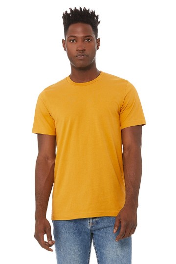 3001 B+C Unisex Crew Neck T-shirt mosterd