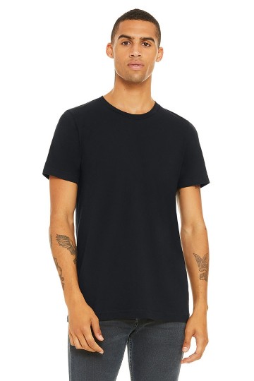 3001 B+C Unisex Crew Neck T-shirt vintage zwart