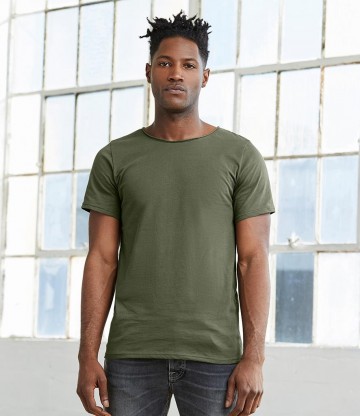 3014 B+C Canvas Unisex Raw Neck T-shirt