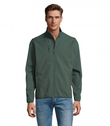 3090 Sol's Radian heren softshell jack bosgroen