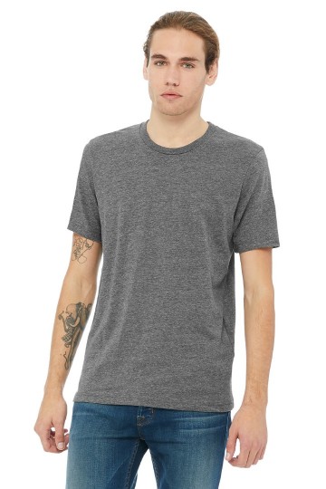 3091 B+C Canvas Unisex Jersey Heavyweight T-shirt donkergrijs heather