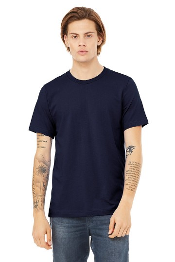 3091 B+C Canvas Unisex Jersey Heavyweight T-shirt marineblauw