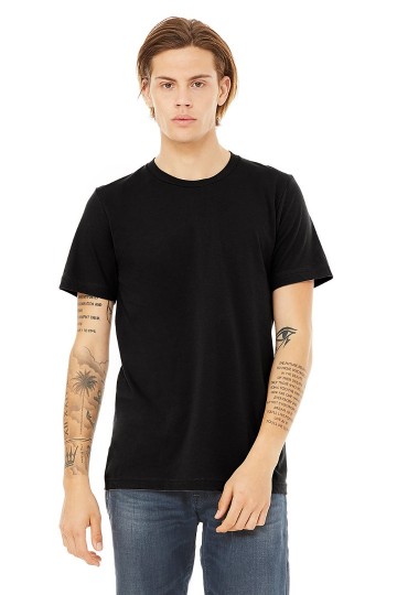 3091 B+C Canvas Unisex Jersey Heavyweight T-shirt zwart