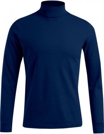 3407 Promodoro T-shirt met col marineblauw