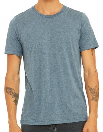 3413 B+C Canvas Unisex Triblend T-shirt denim