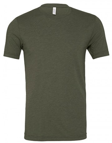 3413 B+C Canvas Unisex Triblend T-shirt militairgroen