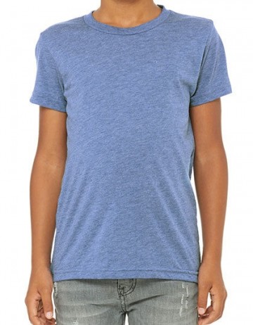 B+C Youths Canvas Toddler Tri-Blend T-Shirt 3413Y blauw tri blend heather