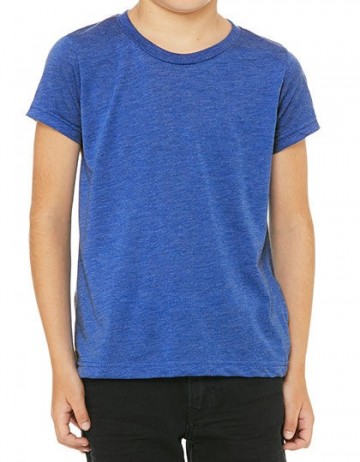 B+C Youths Canvas Toddler Tri-Blend T-Shirt 3413Y echtkoningsblauw tri blend heather