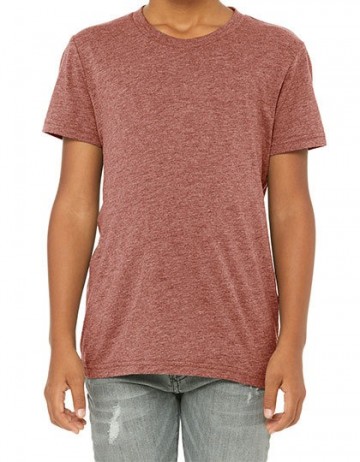 B+C Youths Canvas Toddler Tri-Blend T-Shirt 3413Y mauve tri blend heather