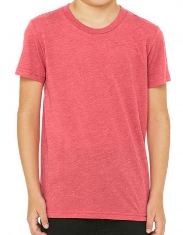 B+C Youths Canvas Toddler Tri-Blend T-Shirt 3413Y rood tri blend heather