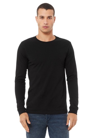 3501 B+C Canvas Unisex Jersey T-shirt LM zwart