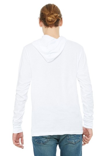 3512 B+C Canvas Unisex Jersey Hooded T-shirt met LM wit achter