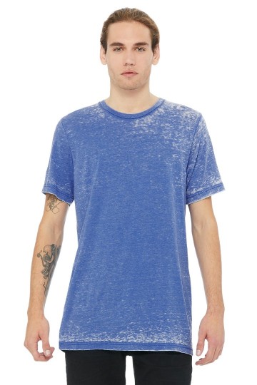 3650 B+C Canvas Unisex Poly/Cotton T-shirt koningsblauw acid wash