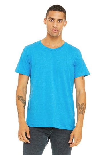 3650  B+C Canvas Unisex Poly/Cotton T-shirt neon blauw