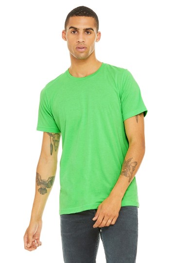 3650 B+C Canvas Unisex Poly/Cotton T-shirt neon groen
