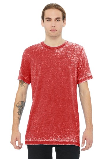 3650 B+C Canvas Unisex Poly/Cotton T-shirt rood acid wash