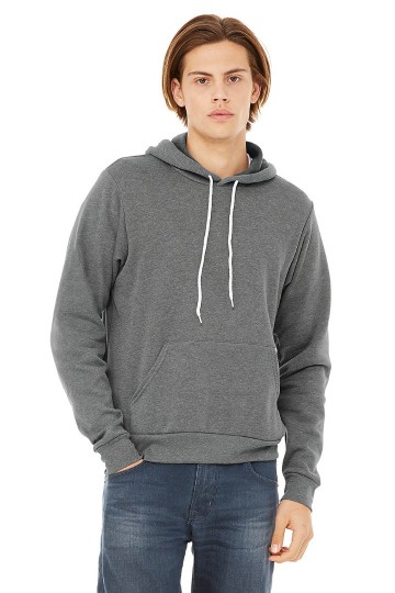 3719 B+C Unisex Pullover Hoodie deep heather