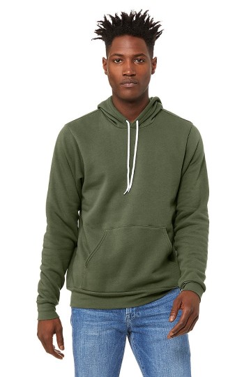 3719 B+C Unisex Pullover Hoodie militairgroen