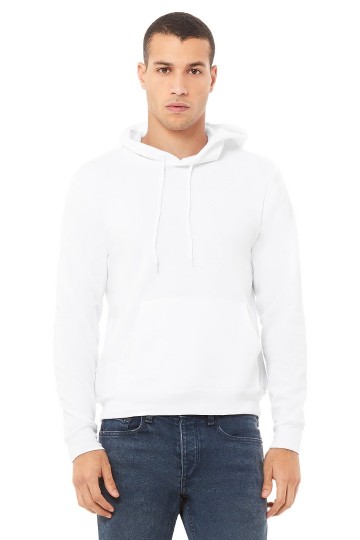 3719 B+C Unisex Pullover Hoodie wit