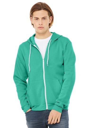 3739 B+C Canvas Unisex Full Zip Hoodie tael