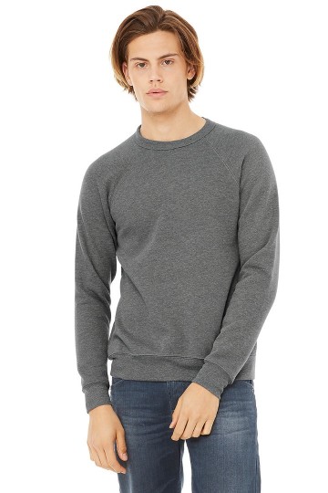3901 B+C Canvas Unisex Sponge Fleece Sweatershirt deepgrijs heather