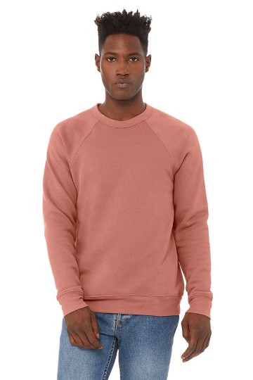 3901 B+C Canvas Unisex Sponge Fleece Sweatershirt mauve