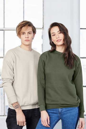 3945 B+C Canvas Unisex Drop Shoulder Sweatshirt