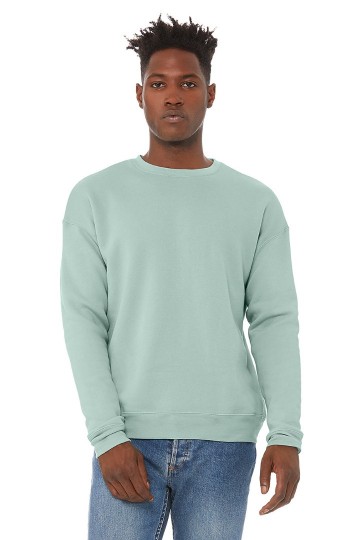 3945 B+C Canvas Unisex Drop Shoulder Sweatshirt dusty blauw