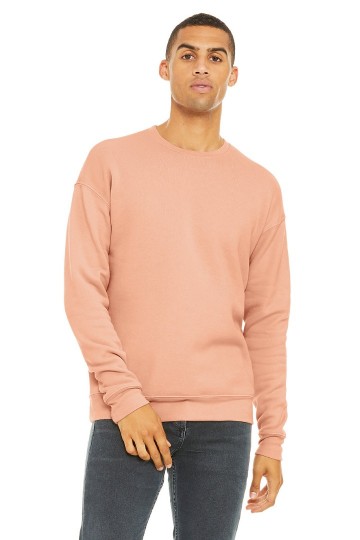 3945 B+C Canvas Unisex Drop Shoulder Sweatshirt perzik