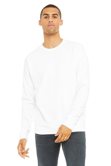 3945 B+C Canvas Unisex Drop Shoulder Sweatshirt wit