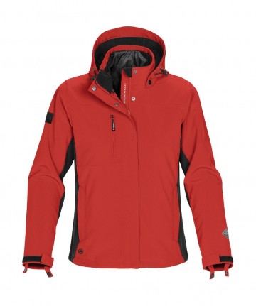 SSJ-1W Stormtech Dames jas Atmosphere 3 in 1 rood/zwart
